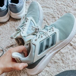 Blue Multicolored Adidas Shoes